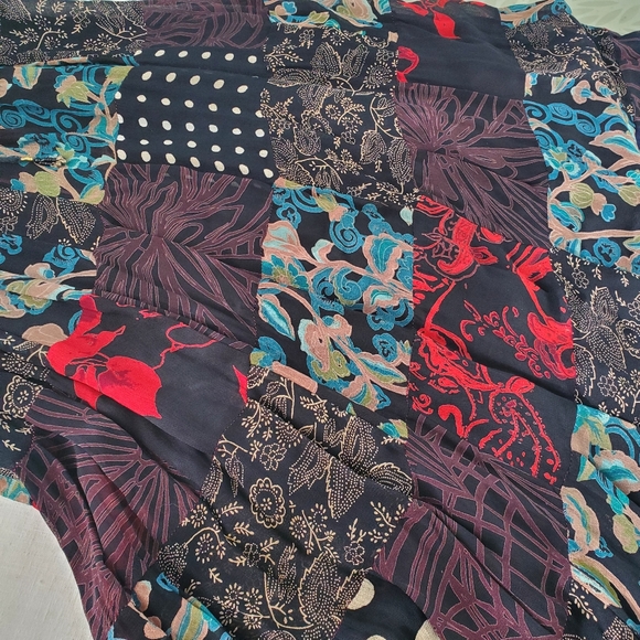 Ruby 'n' Style Boho Hippie Festival Peasant Patch Work Skirt - Picture 4 of 4